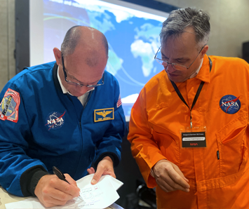 Astronaut-led NASA-style leadership simulation for corporate teams